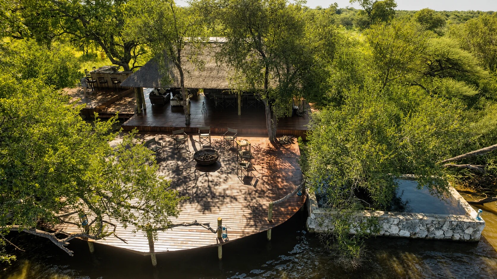 Waterfront safari camp arranged for Hunter Troopers guests in Botswana