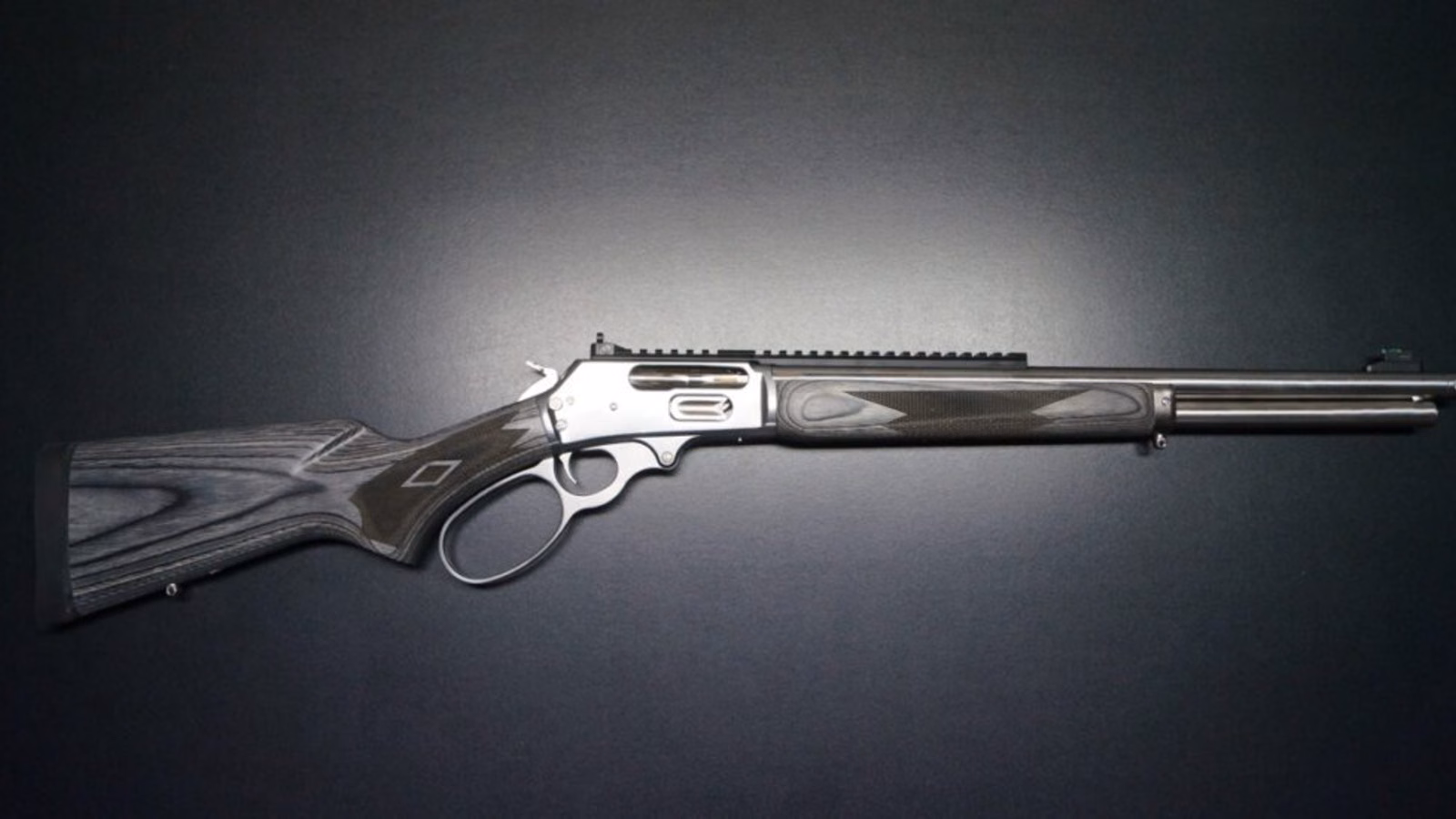 Marlin Model 1895 SBL stainless lever-action rifle in side profile
