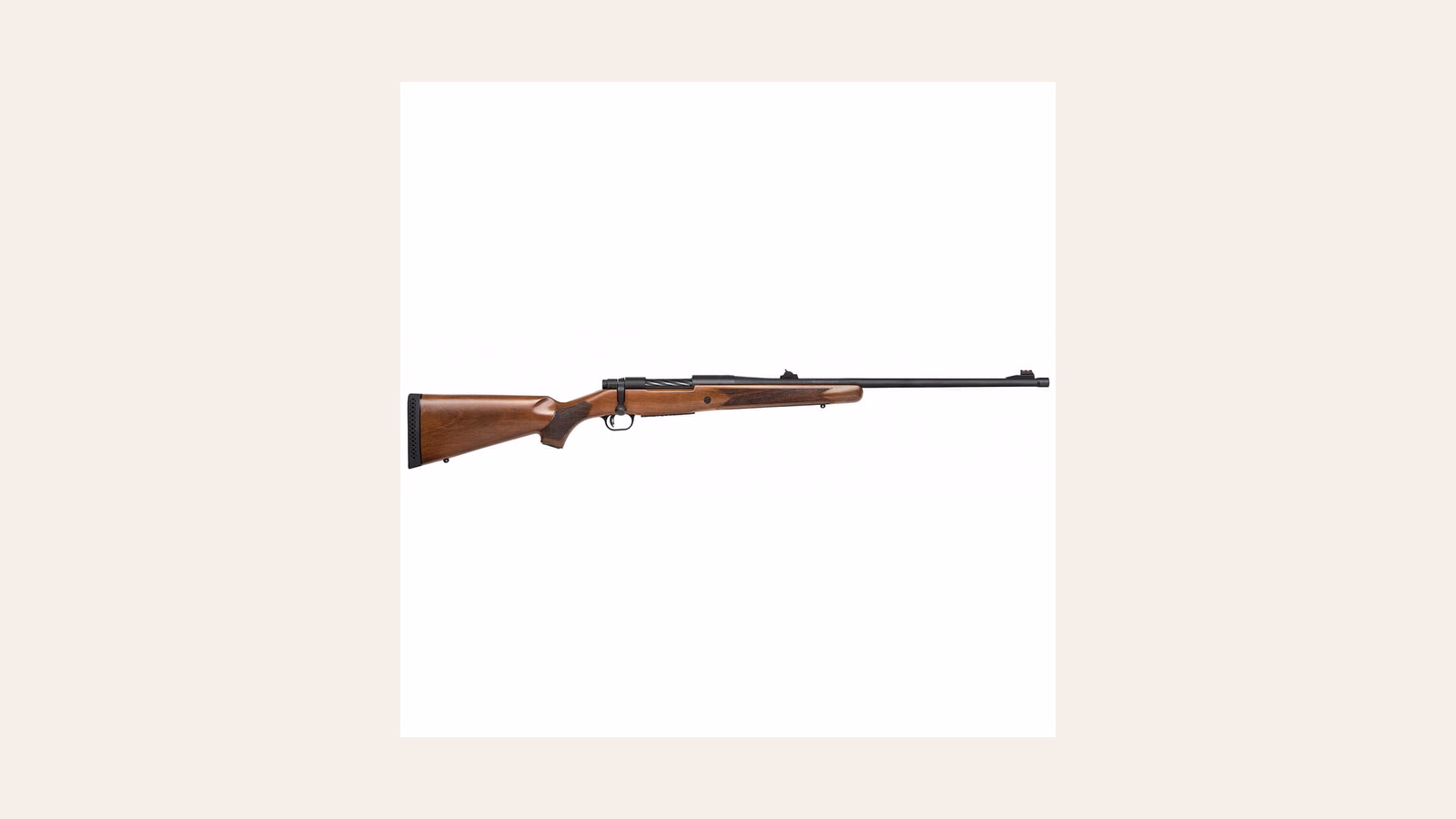 Mossberg Patriot Walnut hunting rifle in side profile